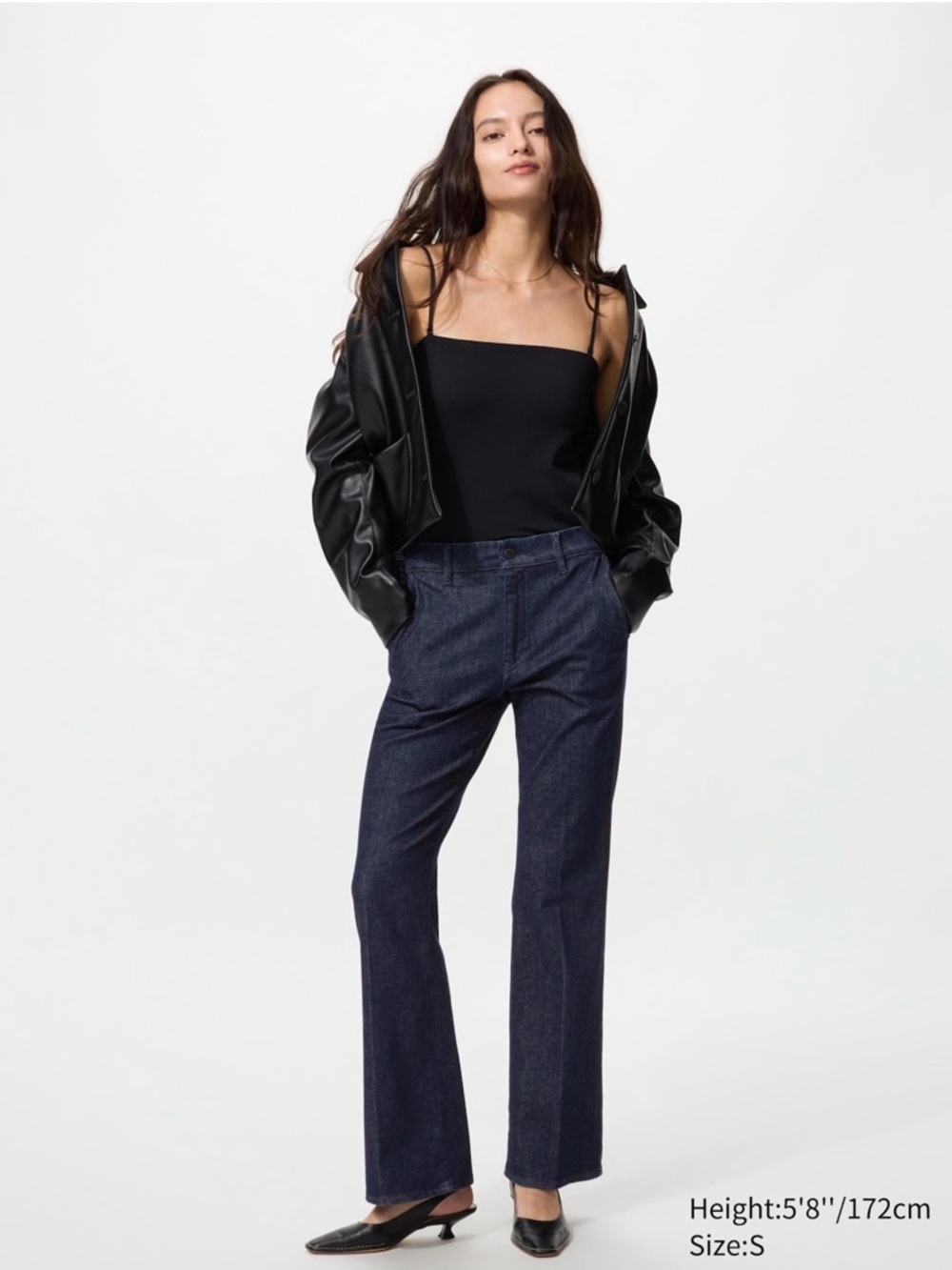 Uniqlo Navy Denim Trousers